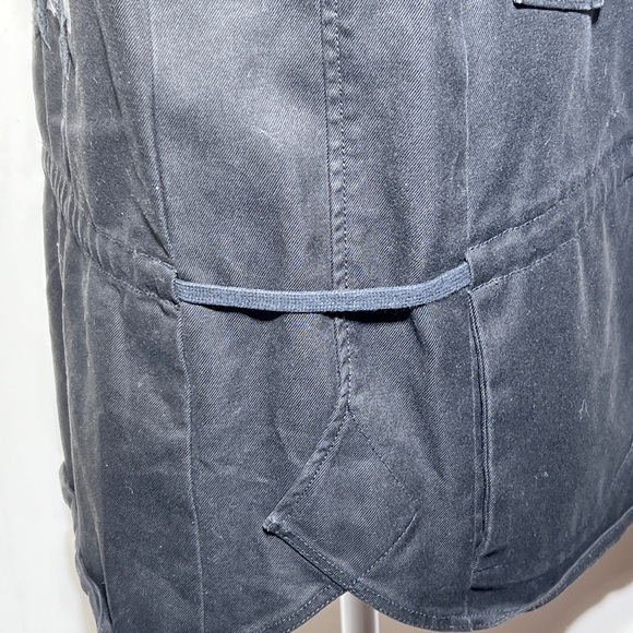 Zadig & Voltaire Black Cotton Military Style Jacket w Embroidery Size Small - Picture 11 of 16